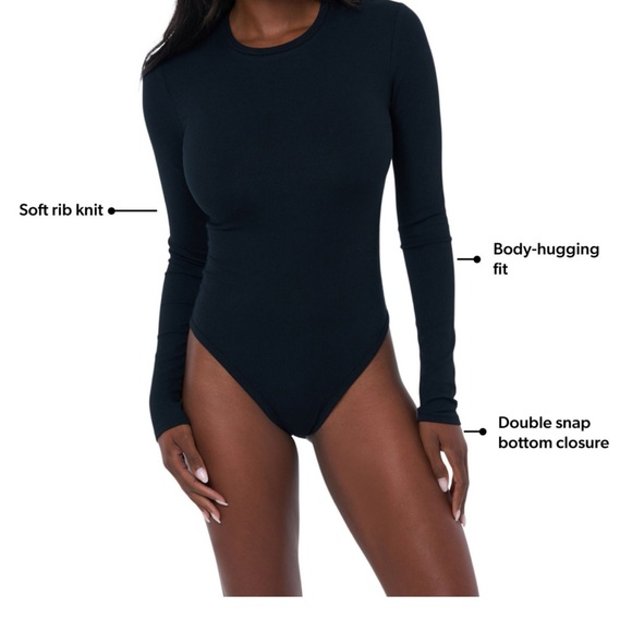 NWT- Edited by Remi Bader Women's Long Sleeve Bodysuit, XL & plus size, 2 colors - Picture 1 of 6